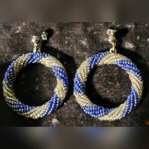 Vintage Avon Glass Beaded Earrings NIB